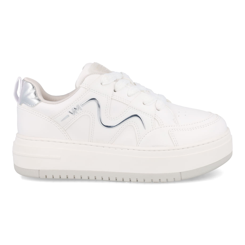 Via Marte Tenis Casual 306002-03 Branco-Prata Napa-Metalizado_3_999999992675828_23
